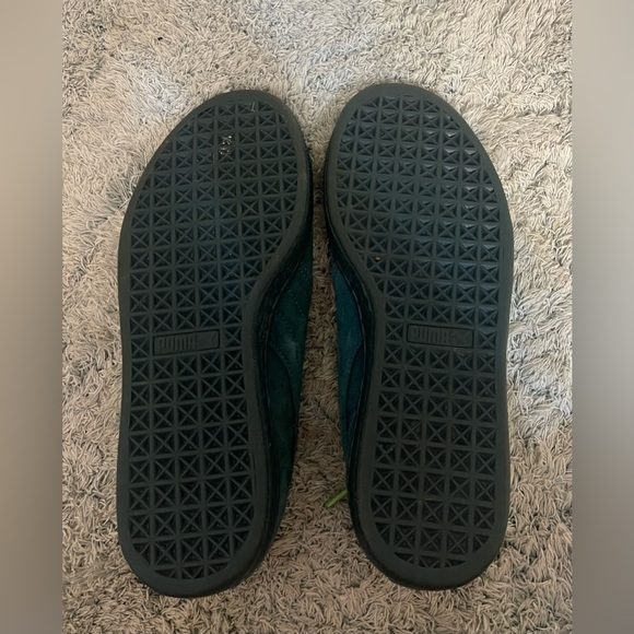 Puma Suede Classic + Mono Iced Blue Coral/Team Gold 360231 01 Men's Size 8 - Picture 4 of 6